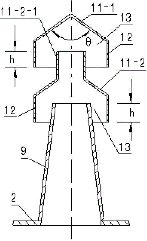 Liquid collecting and gas distributing device for large-scale flue gas desulfurization tower