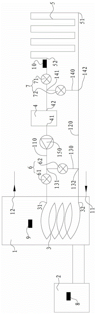 Gas-assisted heat pump system and control method thereof