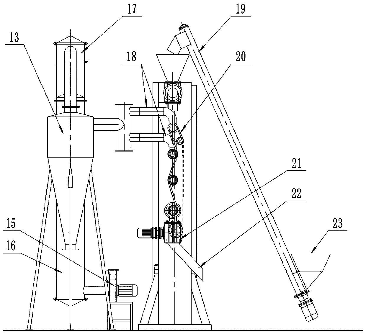 Biomass dry distillation type cracking furnace
