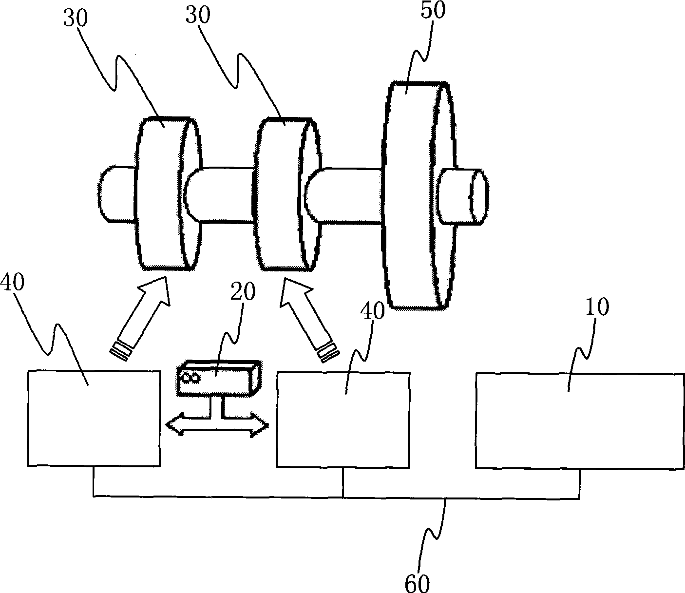 Hybrid powder motor and controller test platform and test method thereof