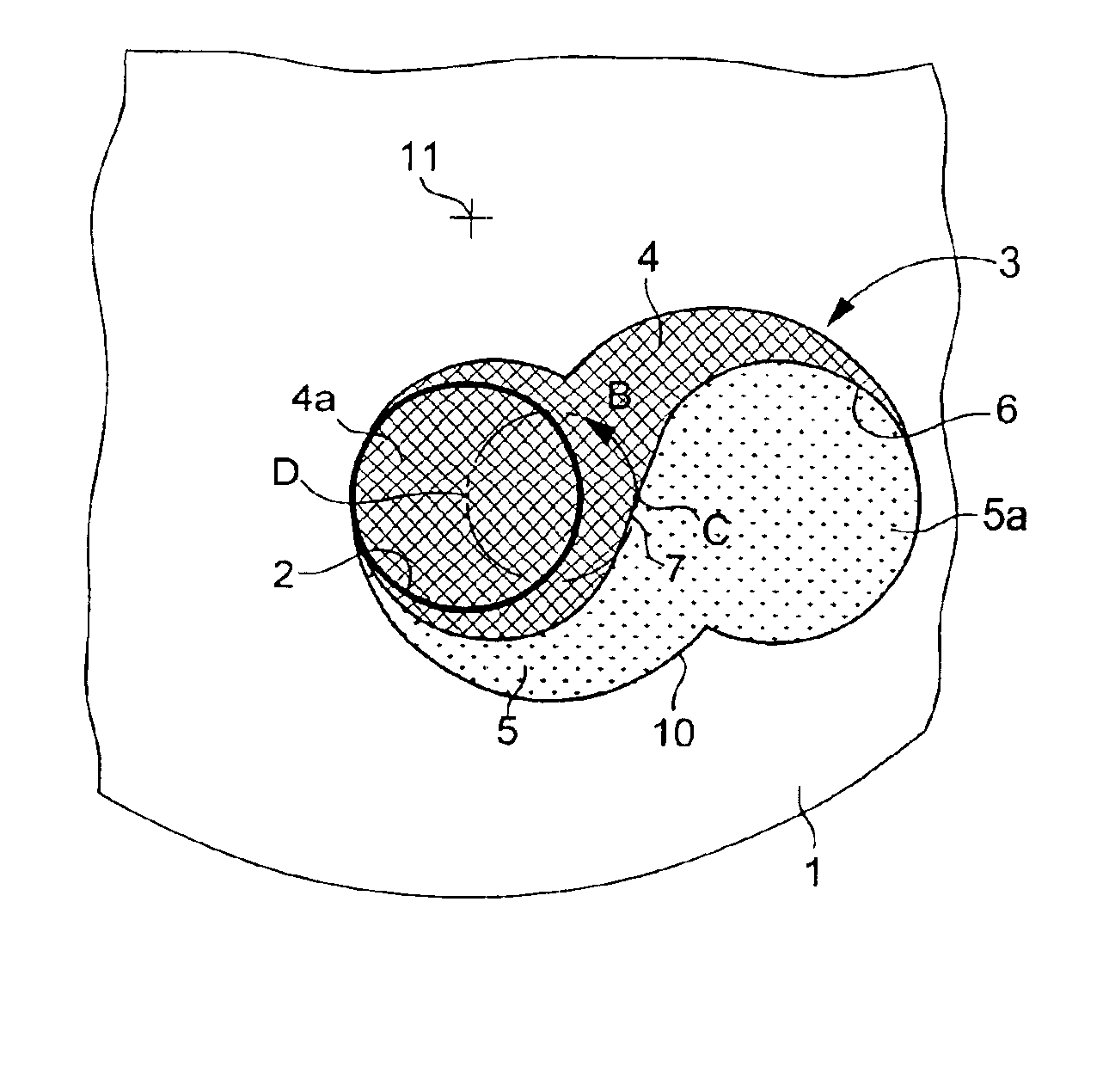 Moon phase display device, particularly for a timepiece