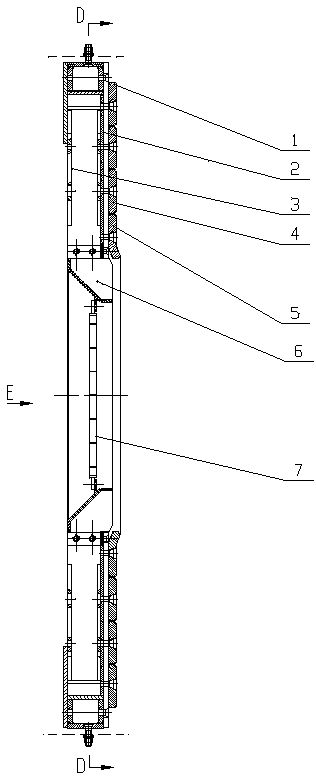 An interchangeable drying compartment device for air-swept coal mill