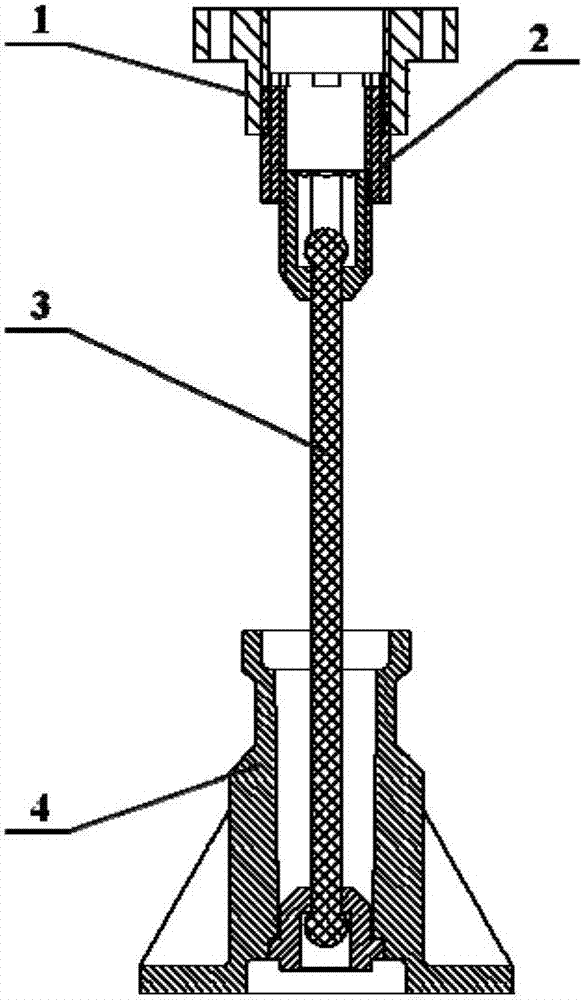 Flexible rope pressing device and using method