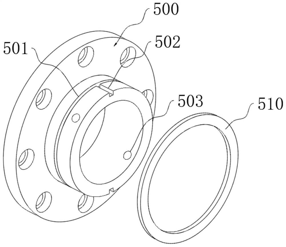 Processing equipment for quickly assembling pipe and flange