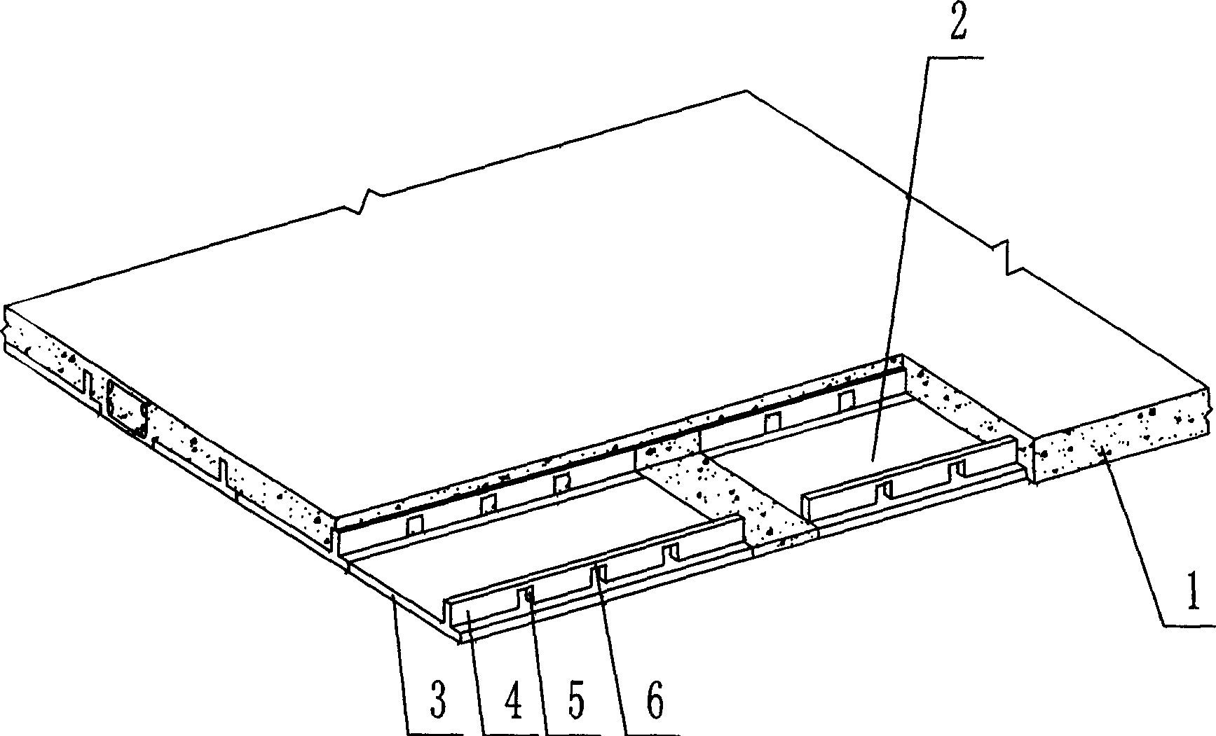 Reinforced concrete laminated slab