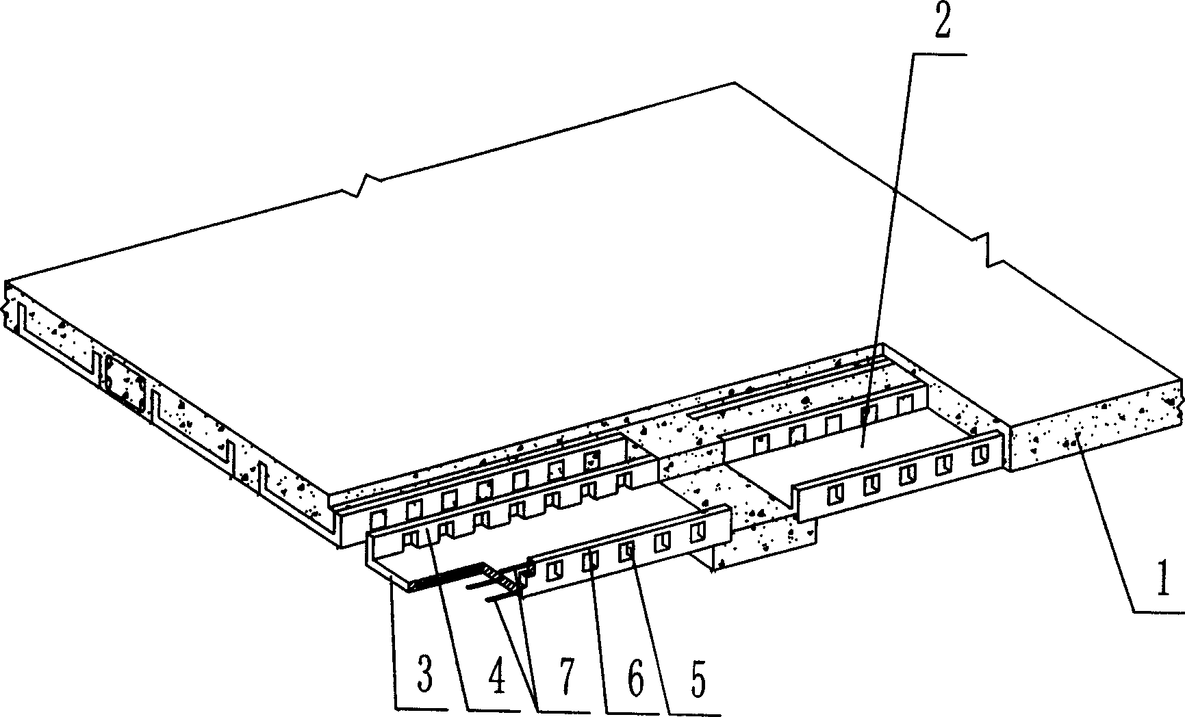 Reinforced concrete laminated slab