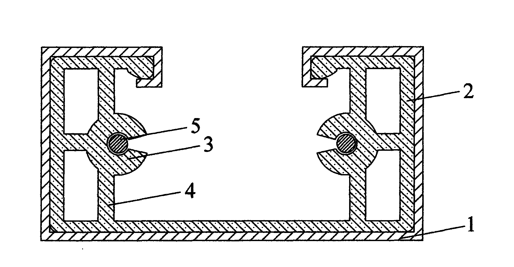Spotlight guide rail and manufacturing method thereof