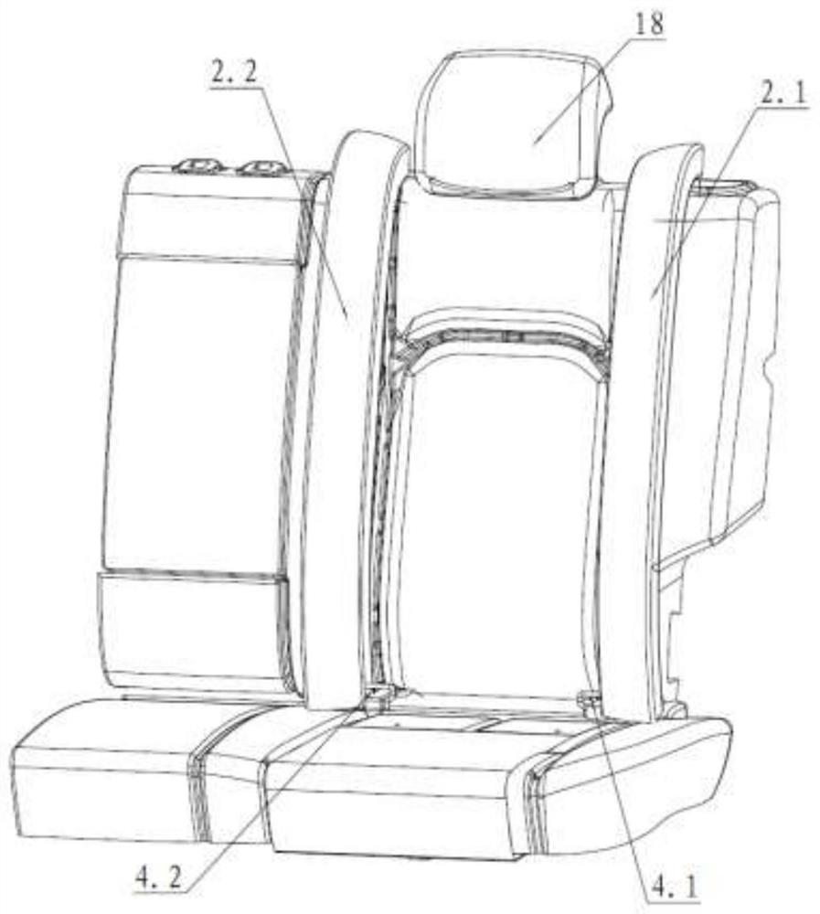 An integrated child seat with side protection