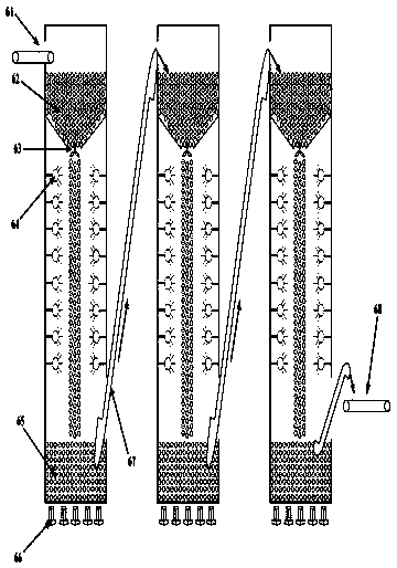 A soil remediation device for removing omethoate components in farmland soil