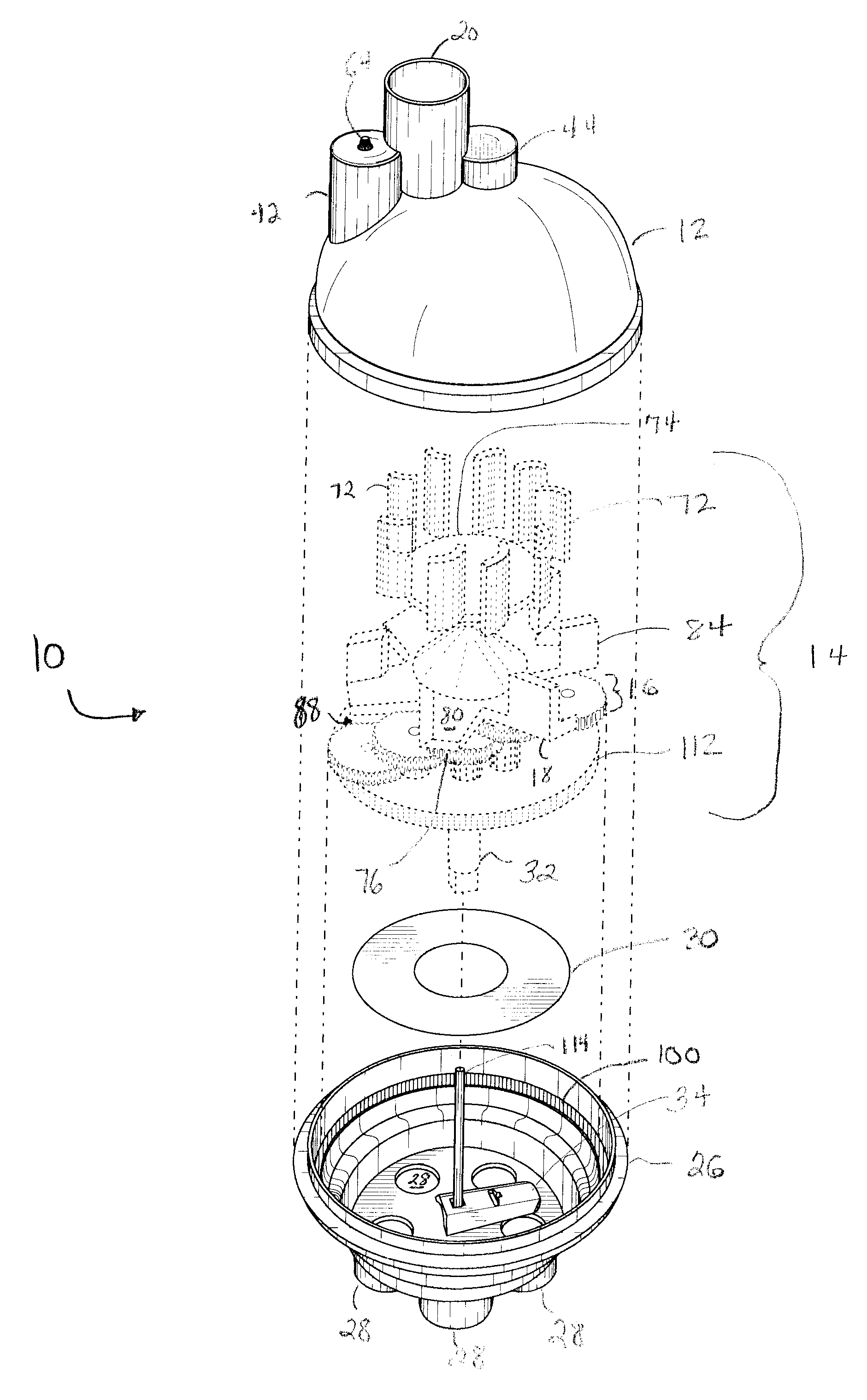 Distribution valve and method
