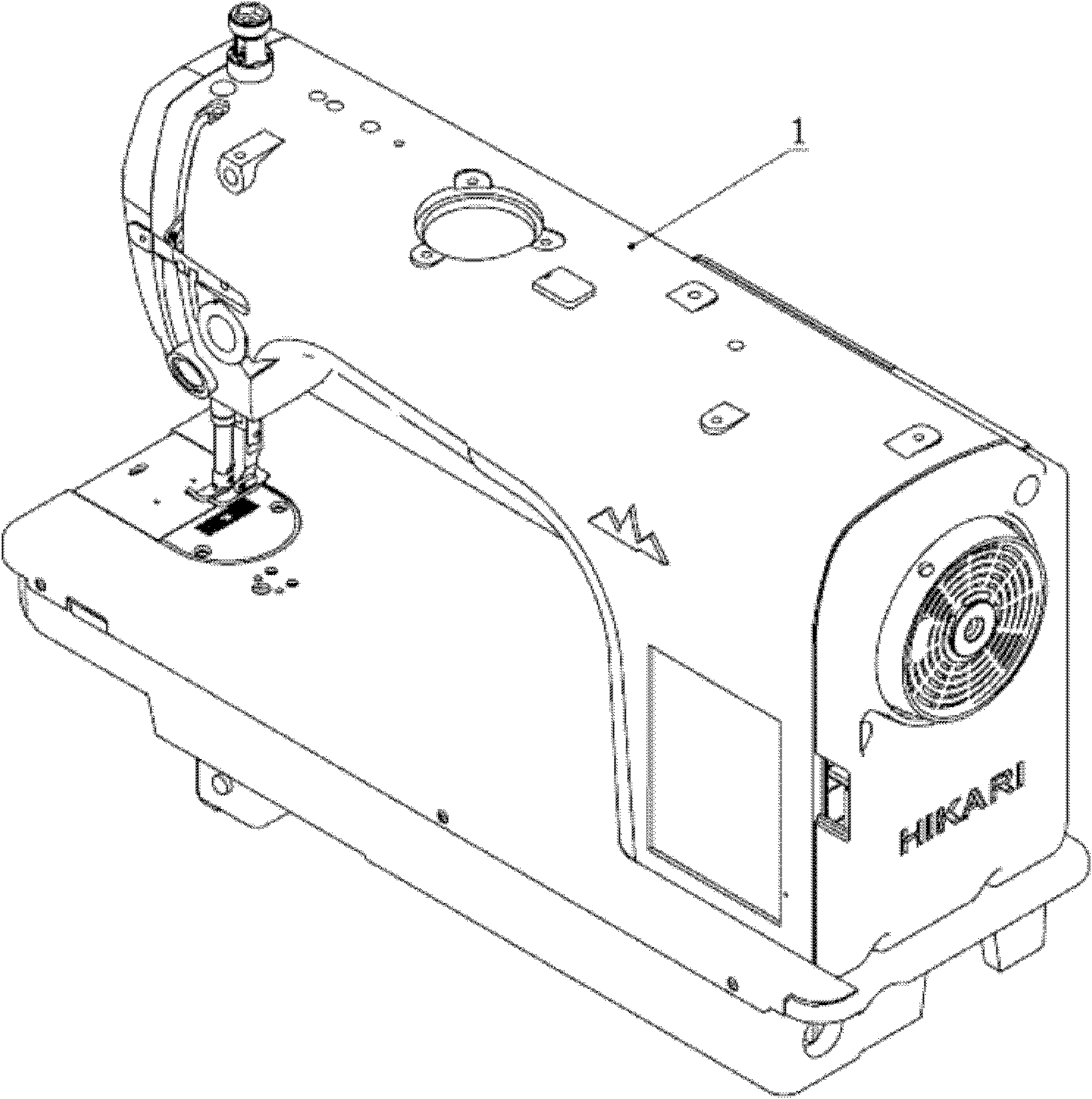 Dual-motor driven computerized sewing machine