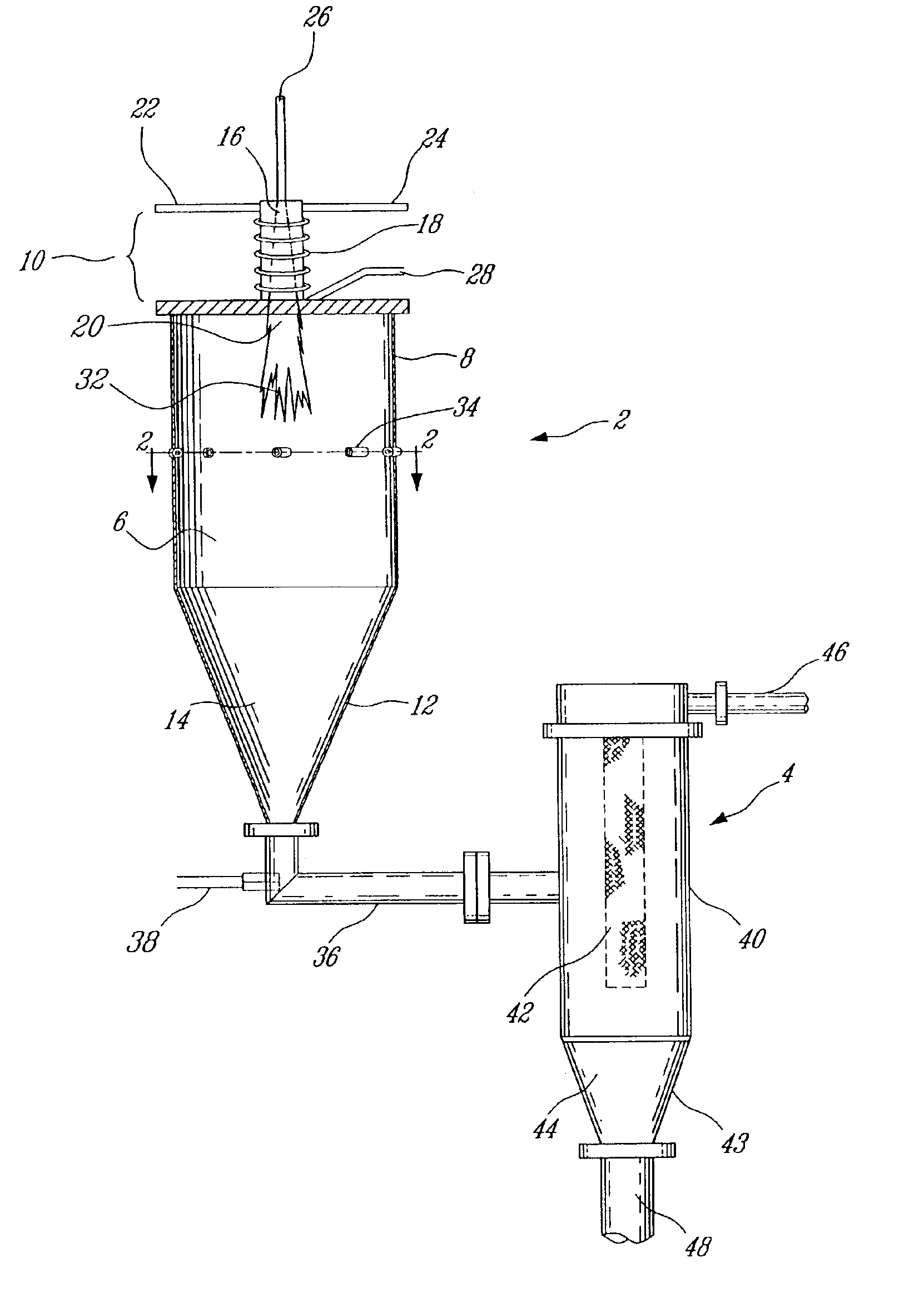 Plasma synthesis of metal oxide nanopowder and apparatus therefor