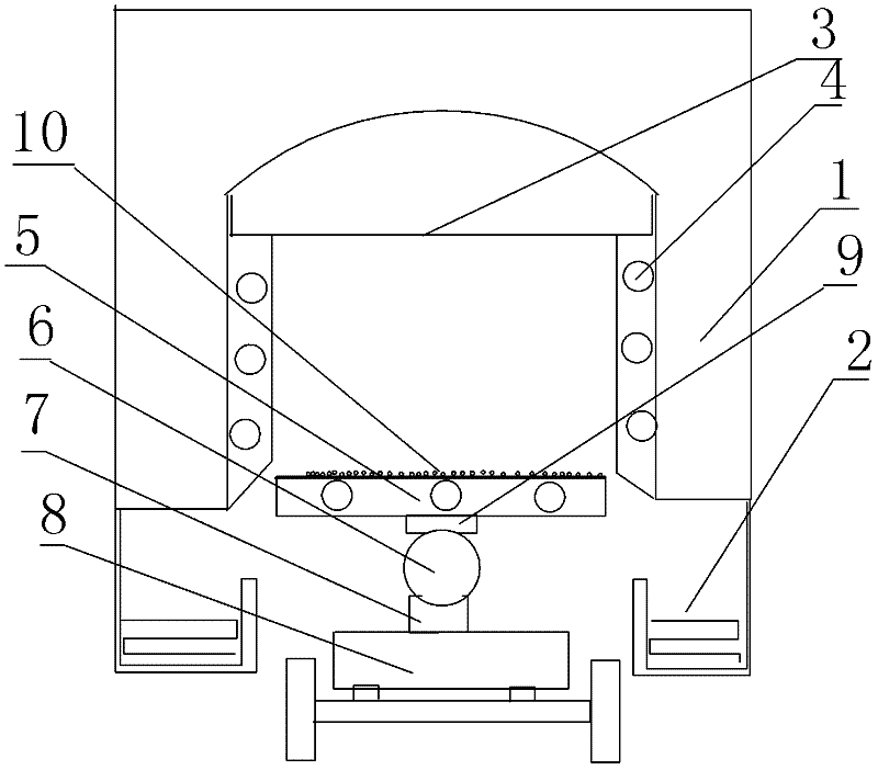 Device for quenching of elongated steel wire