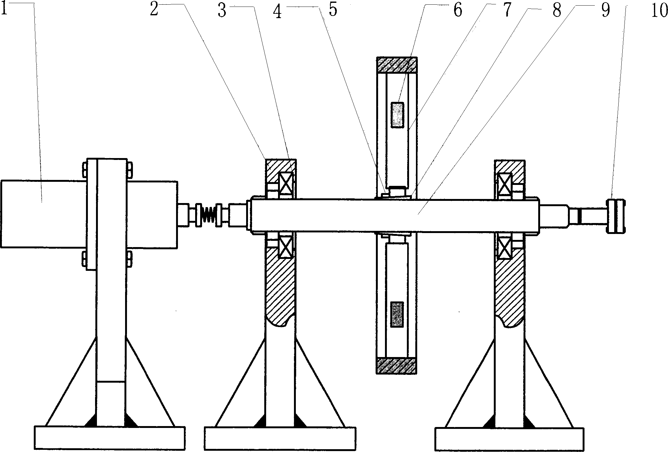 Method and equipment for measuring torsional vibration of rotating mechanical rotor