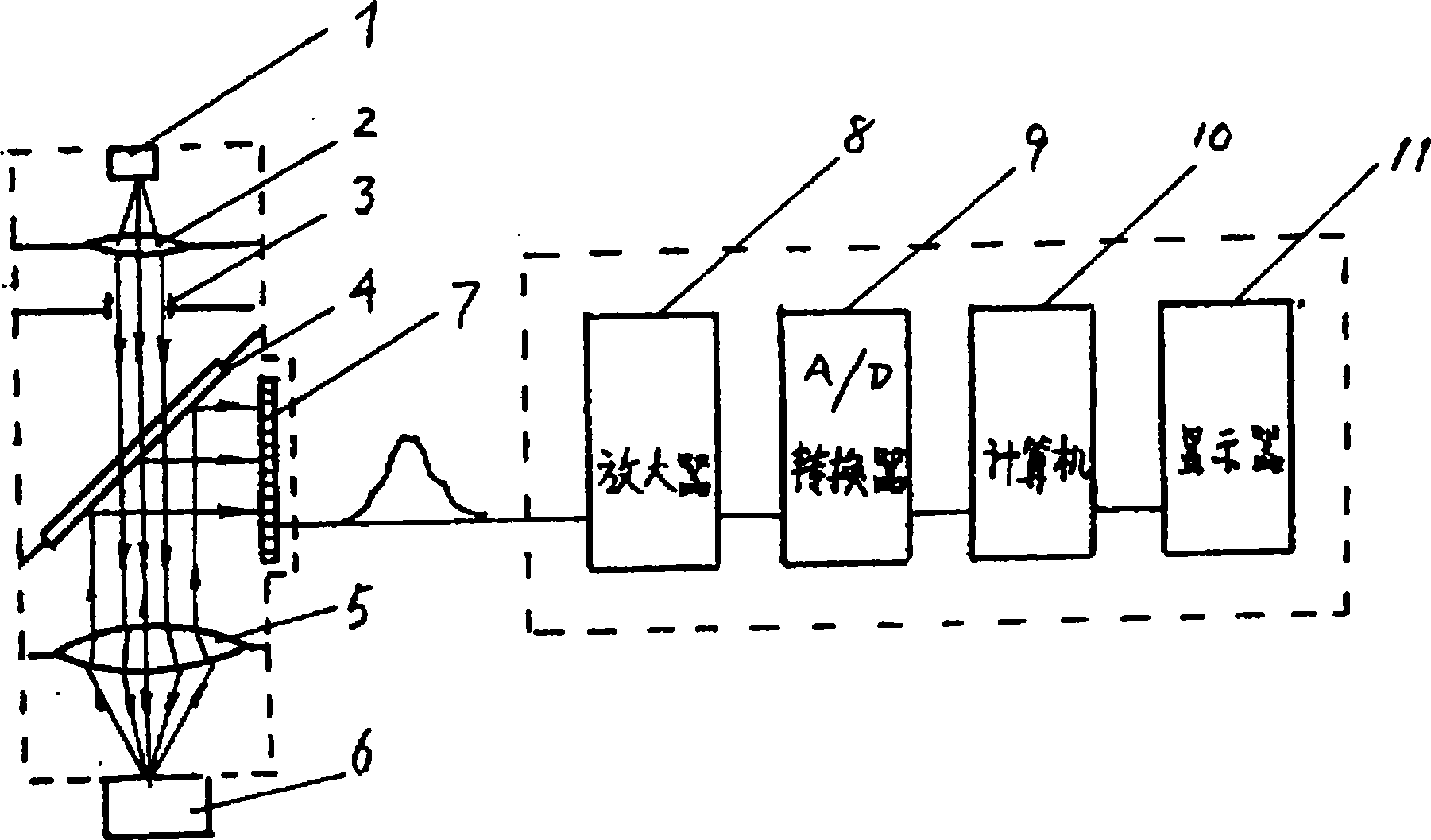Detection device for roughness of surface