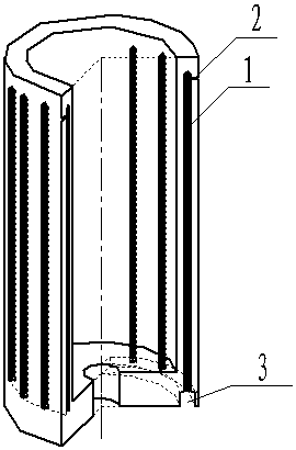 Air cooling ingot mold and pouring technology thereof