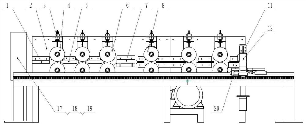 Method for peeling ramie and implementing device for pulling back and removing bones of ramie peeling machine