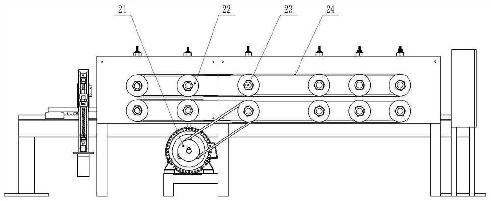 Method for peeling ramie and implementing device for pulling back and removing bones of ramie peeling machine