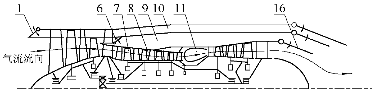 Turbofan engine with automatic bypass ratio regulating capacity