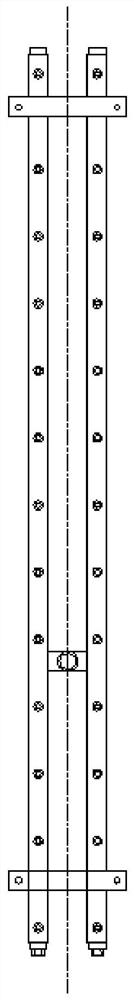 Method for pouring rectangular blank through clamping-free section of R10-meter-arc continuous casting machine