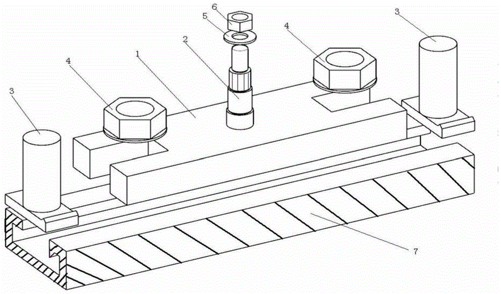 A single modal test device for a passenger car steering wheel