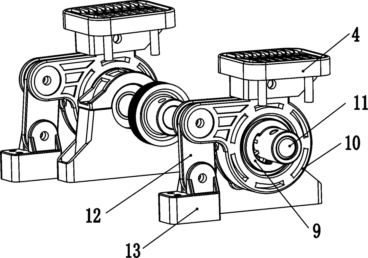 A massage mechanism of a lower limb massage machine