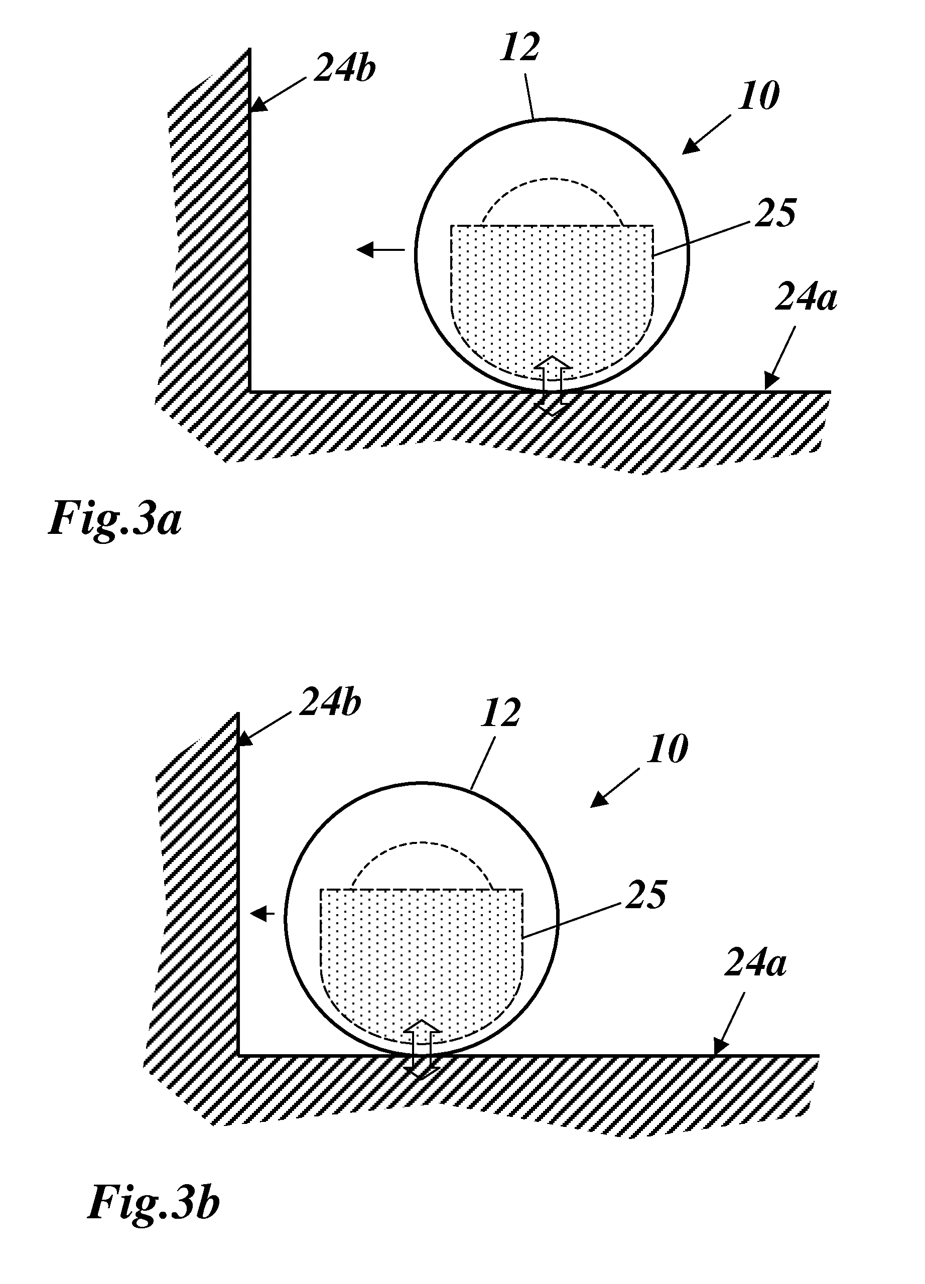 Vehicle and method for the independent inspection of hard-to-reach inner spaces