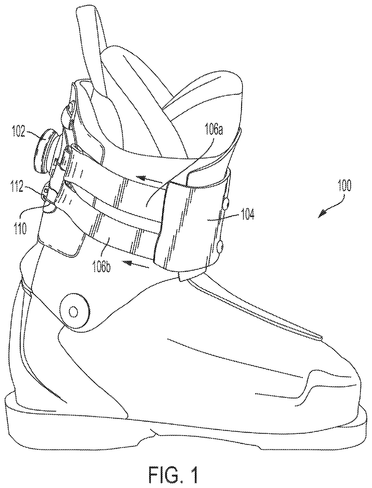 Tightening device for tightening an article