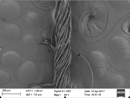 Wormwood/cotton blended yarn size and its preparation and application