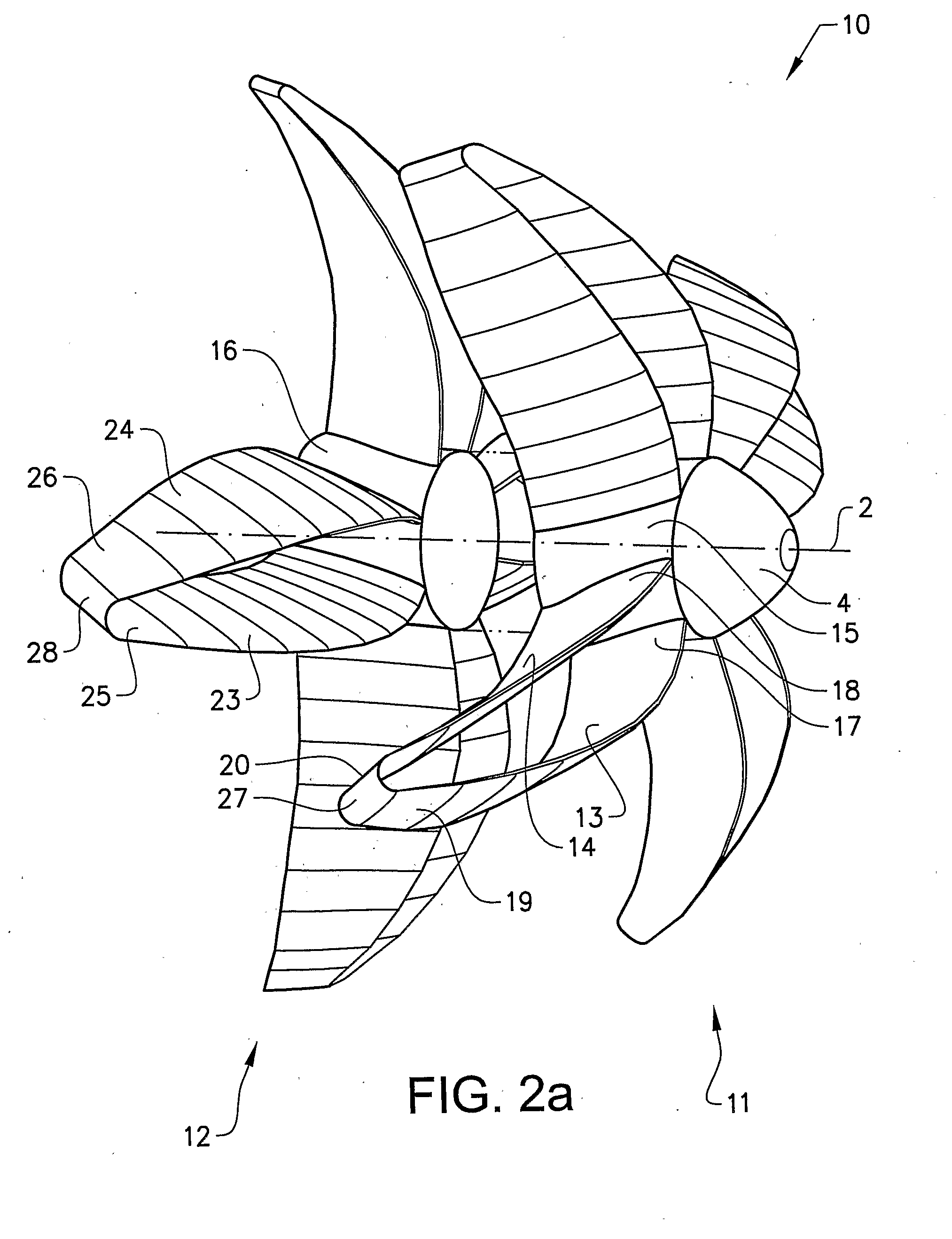 Air propeller arrangement and aircraft