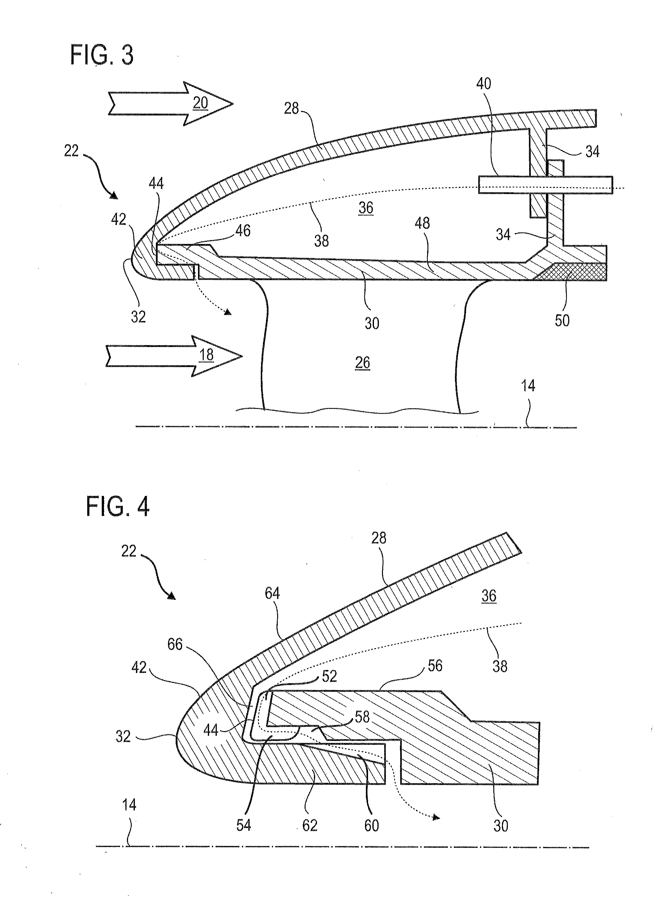 De-Icing Splitter for an Axial Turbine Engine Compressor