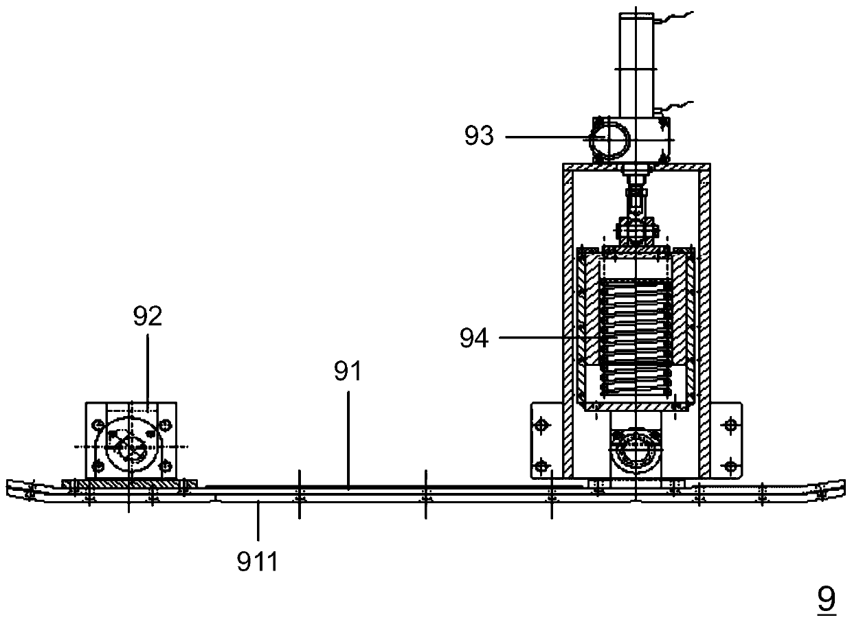 A limit device and limit method for steel pipe surface detection