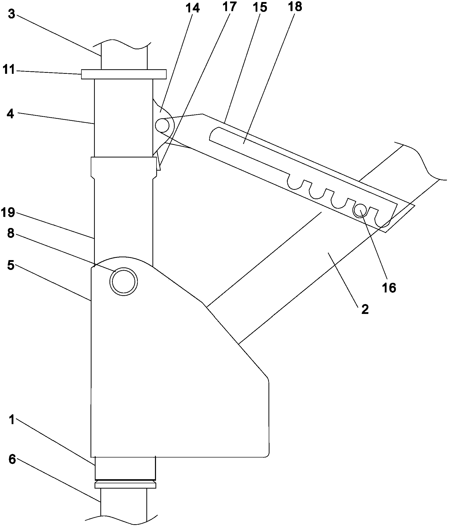 Bicycle with adjustable distance between handle bar and saddle