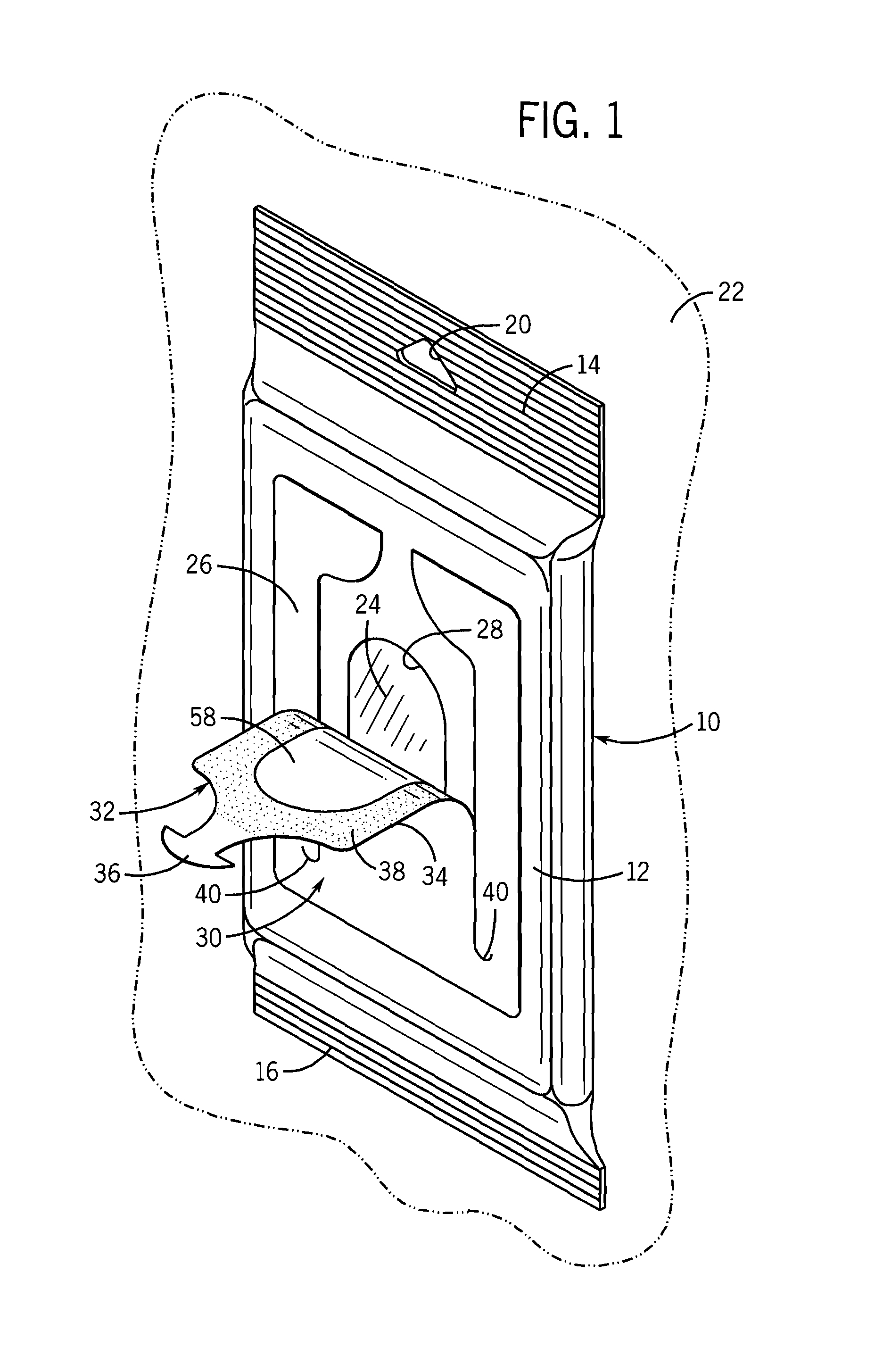 Stick-on, flexible, peel and seal package dispenser