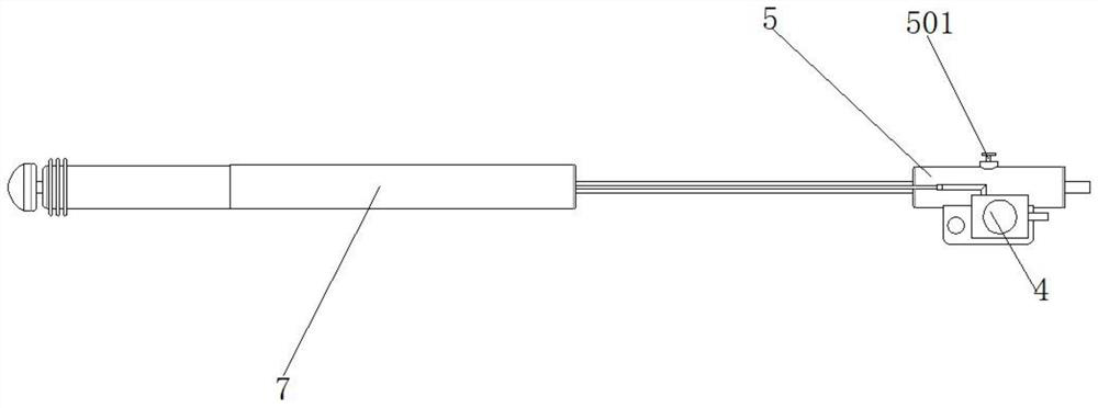 Integrated device for scratching and sucking endometrial tissues under hysteroscope