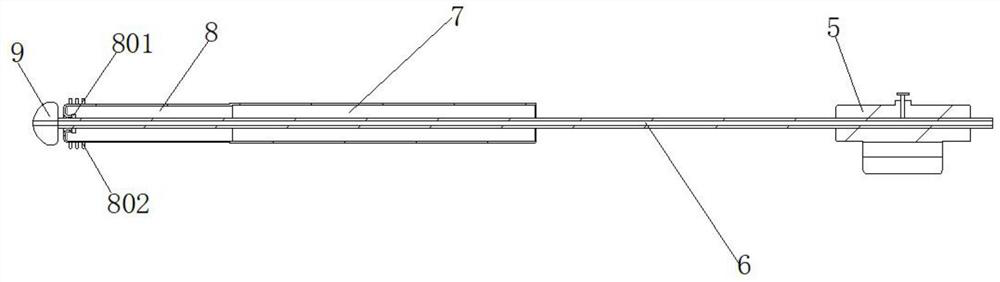 Integrated device for scratching and sucking endometrial tissues under hysteroscope