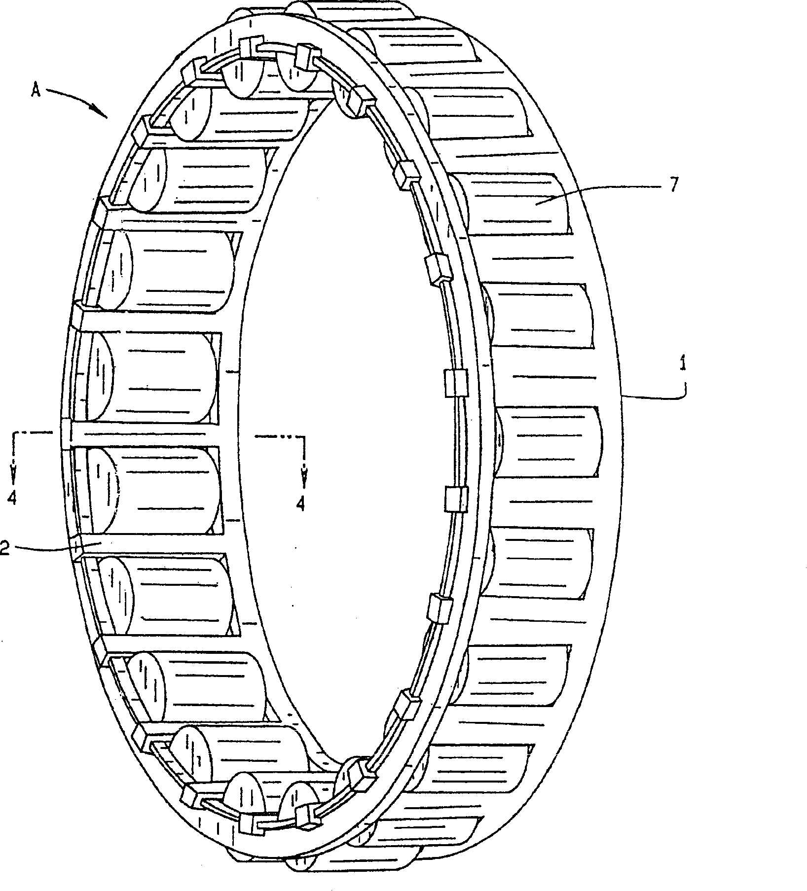 Unitized cage for cylindrical roller bearing