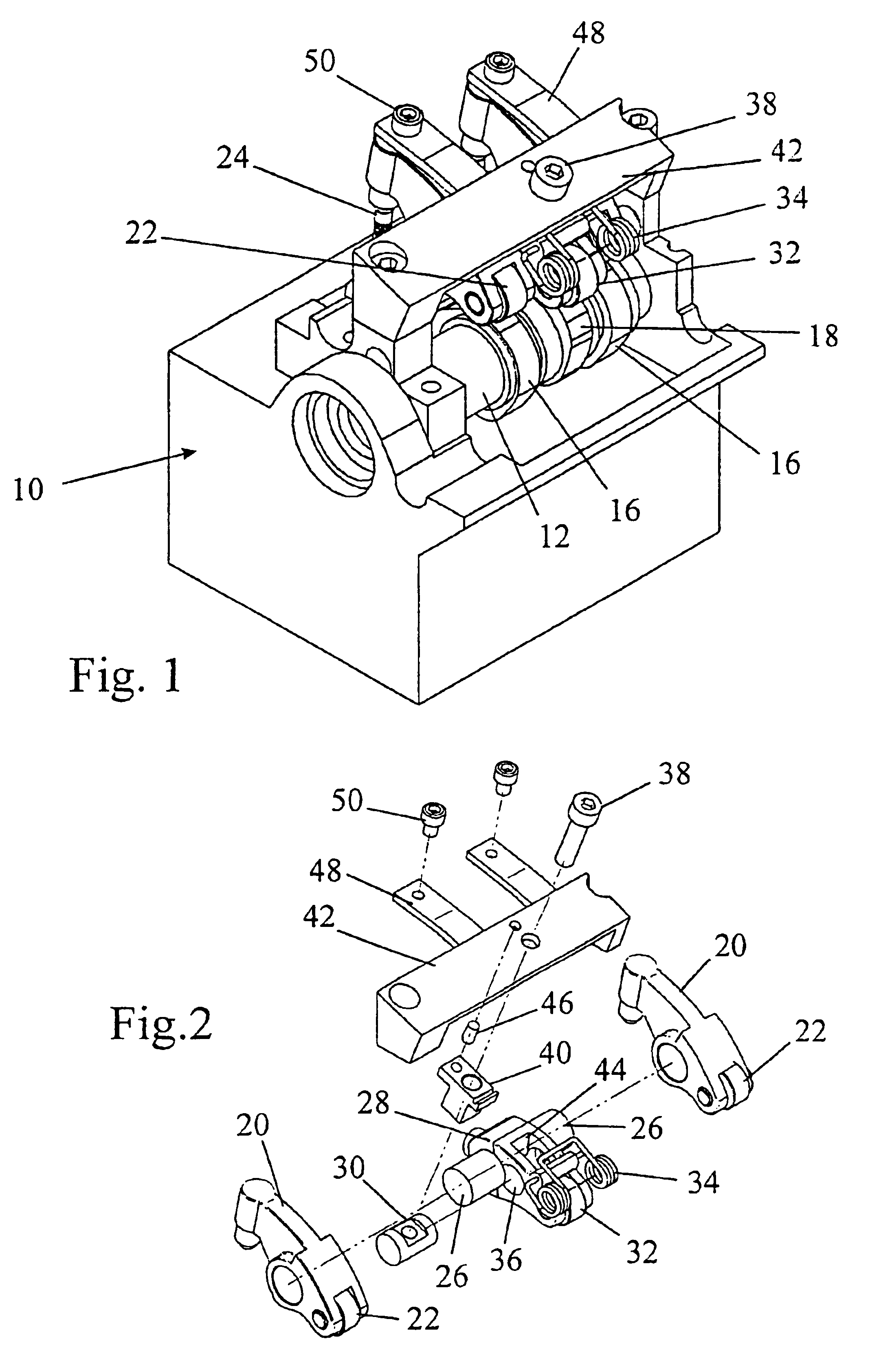 Engine with variable valve mechanism