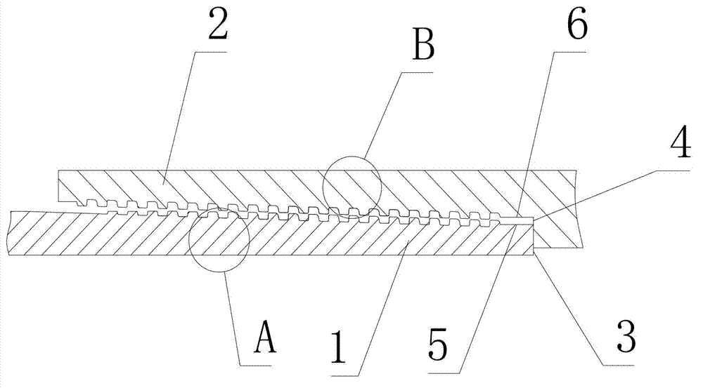 Connecting structure of steel joint and aluminium alloy drill pipe body