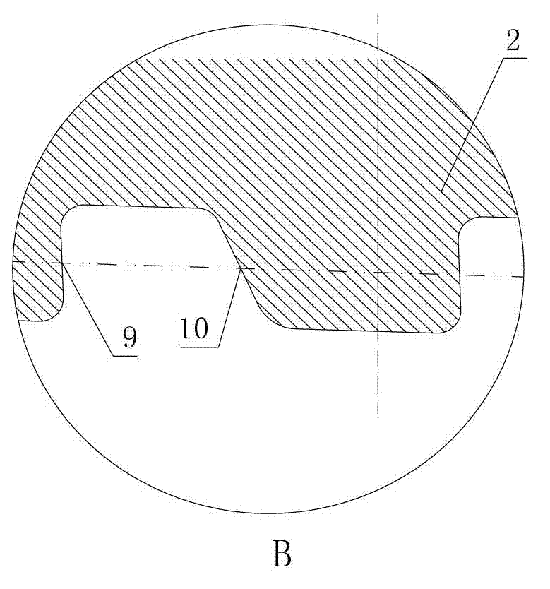 Connecting structure of steel joint and aluminium alloy drill pipe body