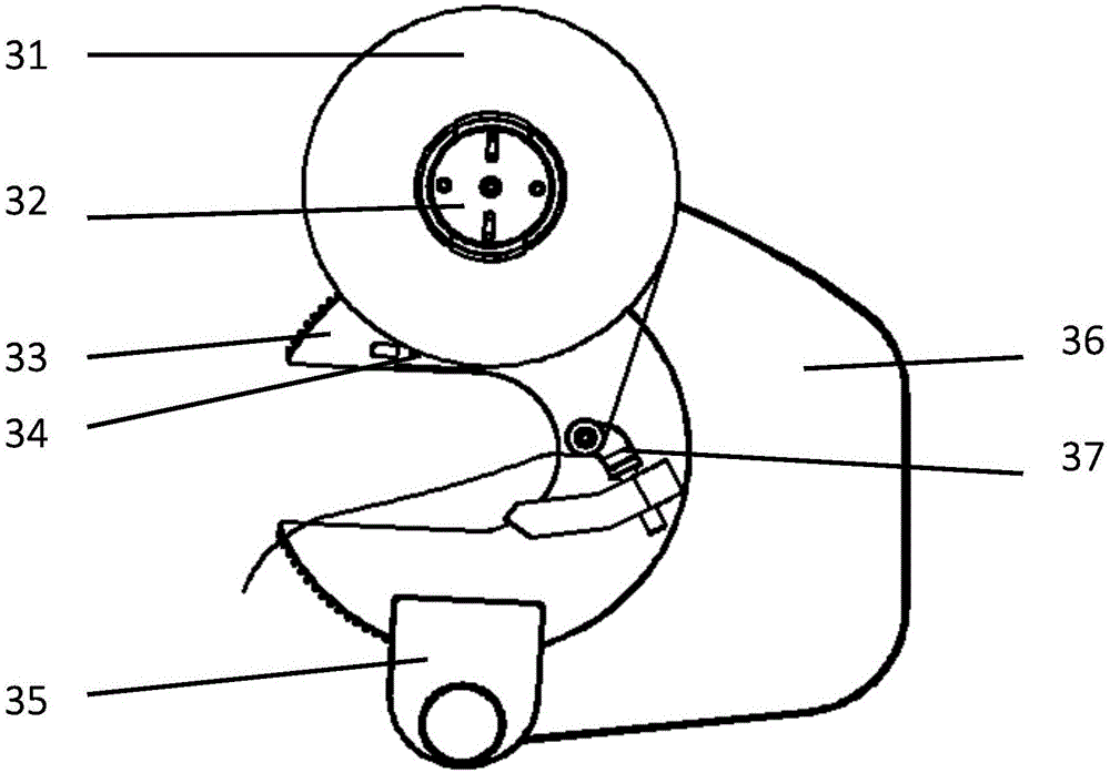 Automatic tape winding technology based on multiple actions and application method