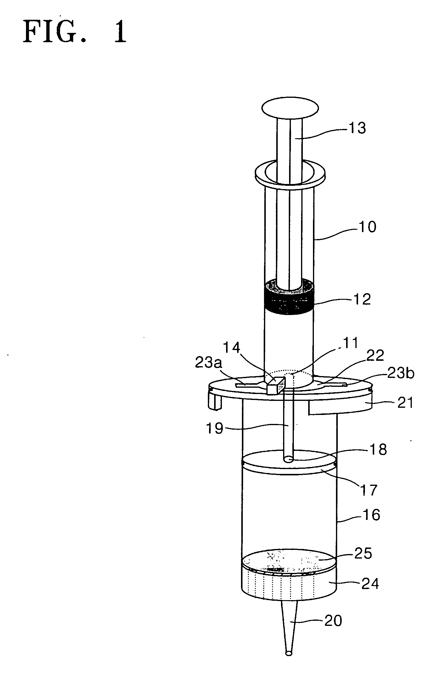 Device and method for pre-treating and injecting liquid specimen