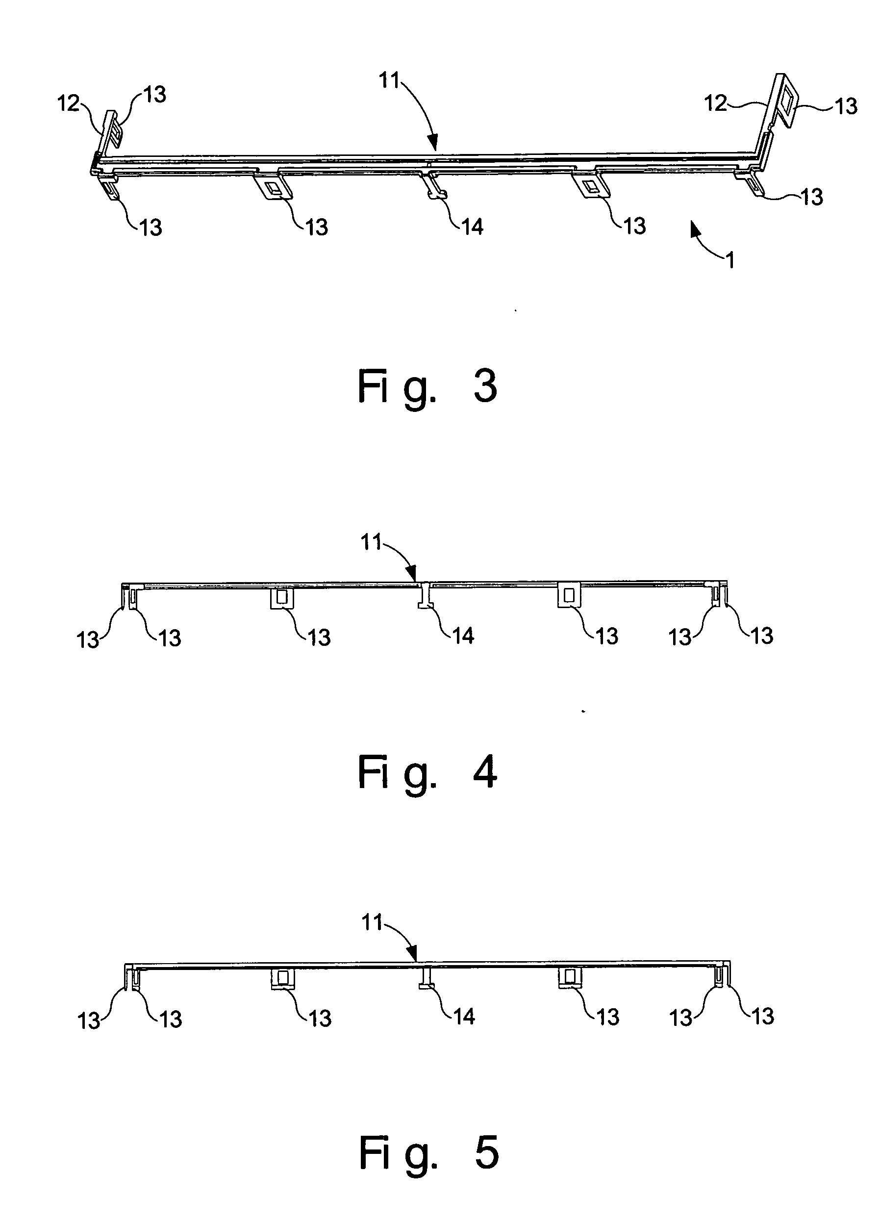 Side fixing frame for a liquid crystal display device