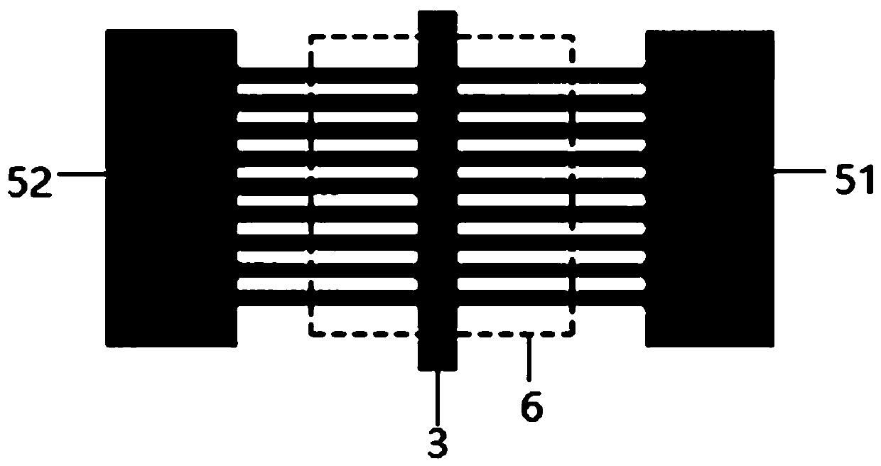 Graphene photoelectric detector based on interdigital electrode structure
