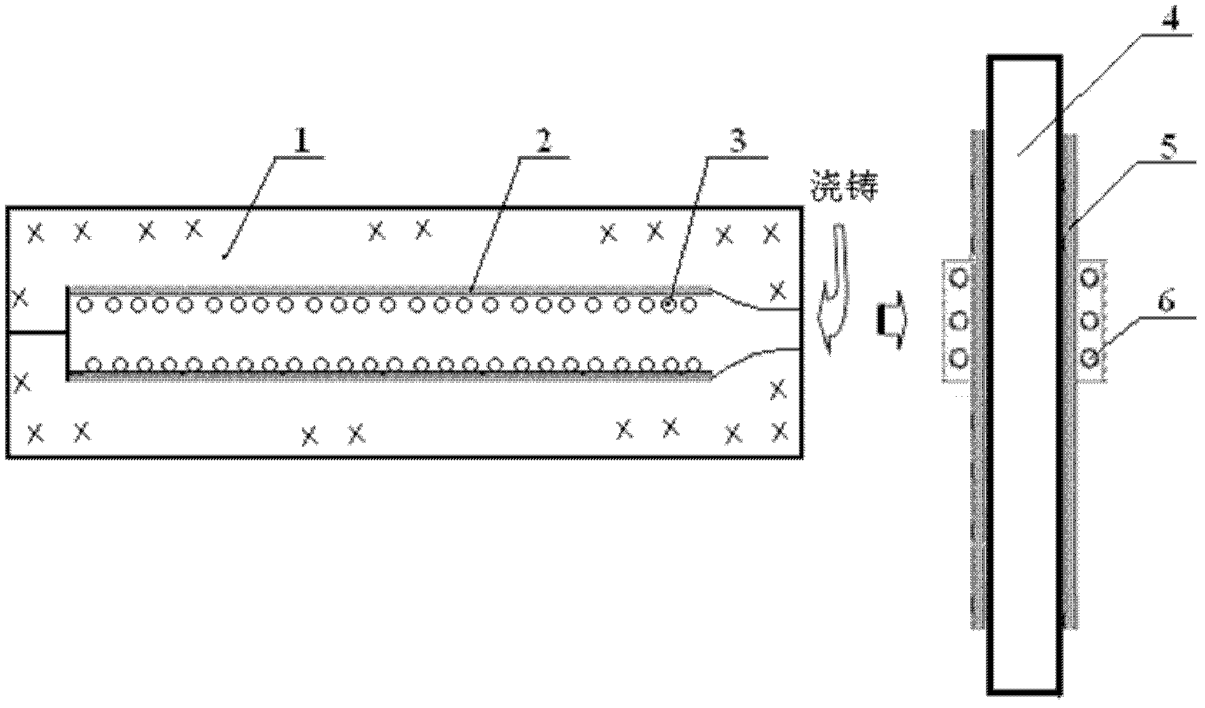 Preparation method of tungsten carbide particle enhanced steel-base surface layer composite bar