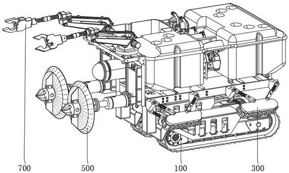 A drainage pipeline inspection and cleaning robot