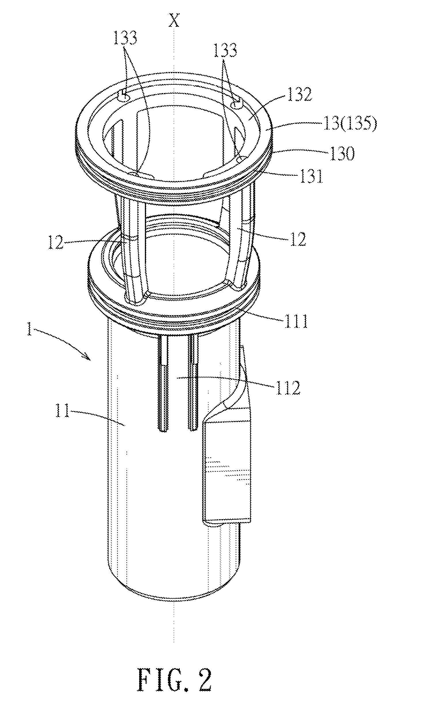 Pneumatic cylinder module for a combustion nailing tool