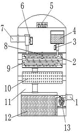 Defluoridation device for drinking water