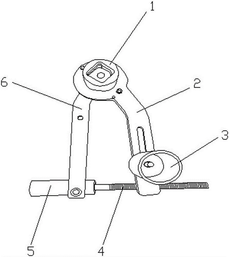 Labor-saving car tire dismounting tool