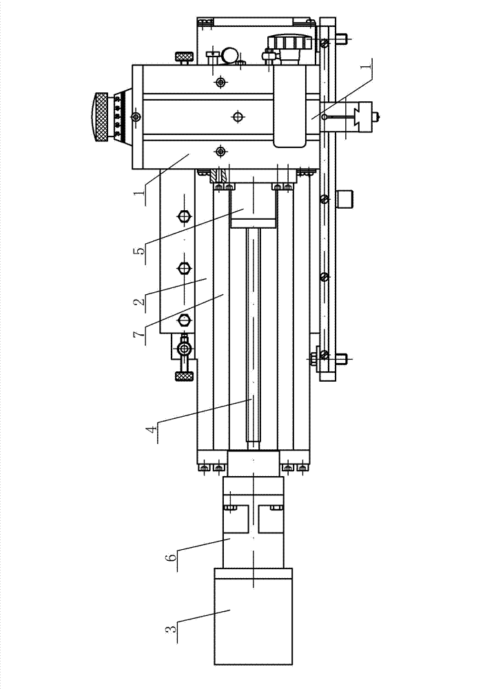 Guide wheel dresser feeding structure of air valve rod-part numerical control centerless grinding machine